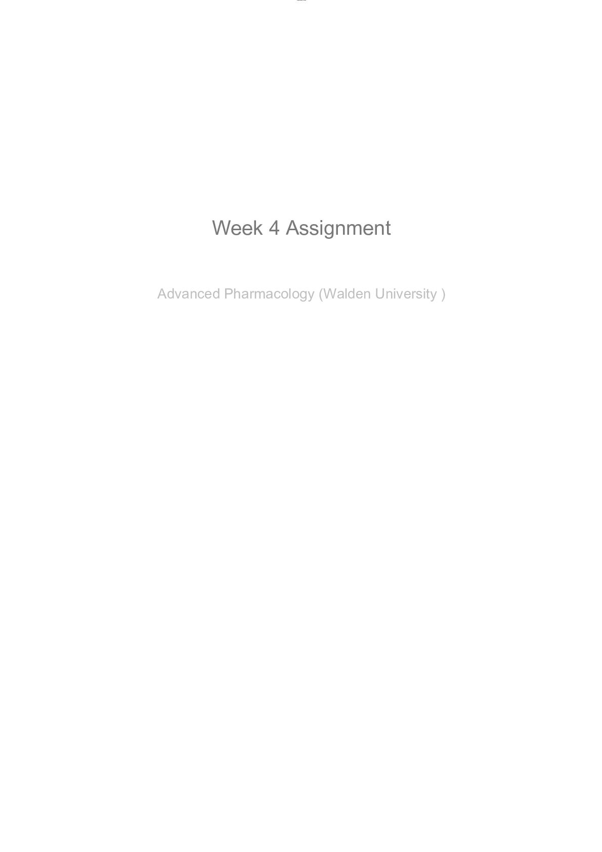 Preview image for NURS 6521 Week 4 Assignment Pharmacotherapy For Gastrointestinal And Hepatobiliary Disorders